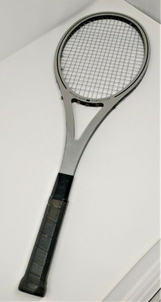 Vintage 1970s HEAD AMF ARTHUR ASHE COMPETITION 1 Tennis Racquet 4.  5 M 2