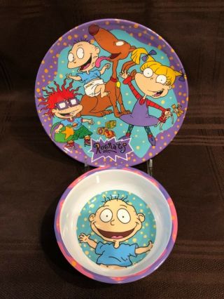 Vintage 1997 Rugrats Plate Bowl Zak Designs Viacon