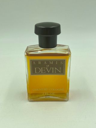 Aramis Devin Country Eau De Cologne Spray For Men 2.  0 Fl.  Oz.  Vintage Rare