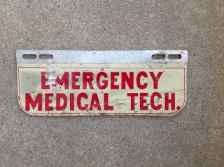 Emergency Medical Technician - License Plate Topper