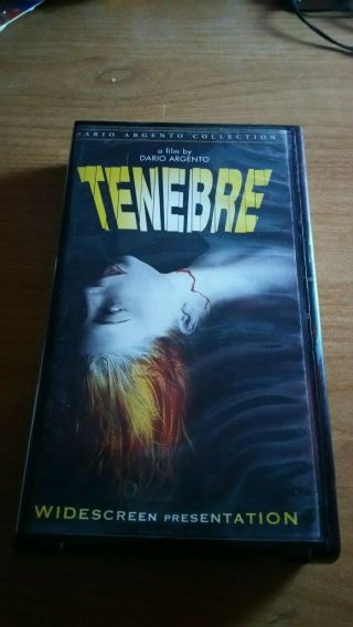 Tenebre Vhs Vintage Horror Dario Argento Anchor Way