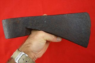 Antique 18th Century French Indian Fur Trade Tomahawk Axe Mark F.  B.  3 - Dots