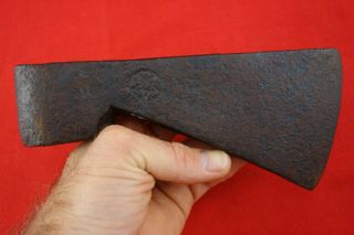Antique 18th Century French Indian Fur Trade Tomahawk Axe 5 Point Star Mark