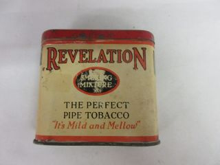 Vintage Advertising Revelation Vertical Pocket Tobacco Tin M - 62