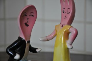 VINTAGE SPOON PROPOSAL TO THE FORK VERY CUTE SALT AND PEPPER SHAKERS ENESCO 3