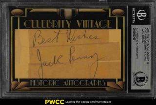 Jack Benny Signed Autographed 