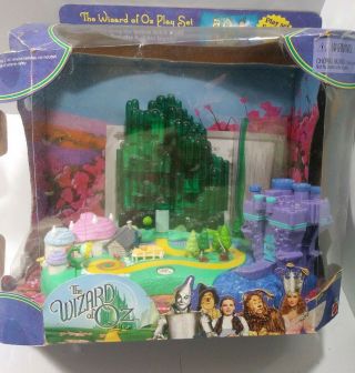 2001 Wizard Of Oz Emerald City Miniature Polly Pocket Playset 10 Figures Complet