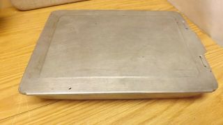 Vintage Aluminum Covered Cake Pan 12 3/4 X 9 X 2