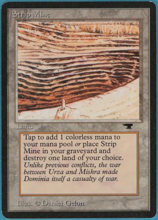 Strip Mine (d Tower) Antiquities Nm - M Land Uncommon Magic Card (35348) Abugames