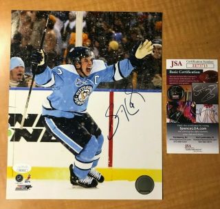Sidney Crosby Signed 8x10 Pittsburgh Penguins Winter Classic Photo Jsa Auto