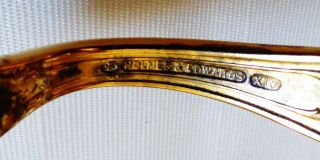 Set of 2 vintage handmade goldplated spoon cuff bracelet Holmes & Edwards Purity 3
