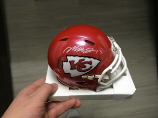 Mecole Hardman Signed Riddell Kansas City Chiefs Speed Mini Helmet Jsa