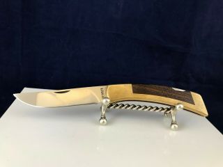 Gerber Portland Or 97223 U.  S.  A.  Vintage Large Pocket Knife W/ Brass Handle