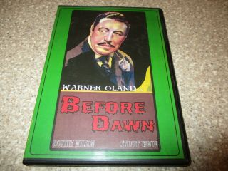 Before Dawn Dvd Warner Oland 1933 Vintage Horror Movie Rko Pictures