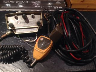 Motorola Vintage Control Head With Remote Cable And Mic