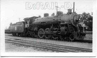 8k276 Rp 1949 Mkt Missouri Kansas Texas Railroad 4 - 6 - 2 Loco 406 Parsons Ks
