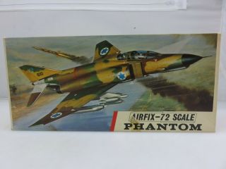 Airfix Mcdonnell F - 4 Phantom 1/72 Scale Plastic Model Kit 493 Started Vintage