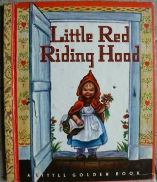 Vintage Little Golden Book Little Red Riding Hood Wine Edition Great