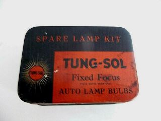Vintage 1920s 1930s Tung - Sol Spare Lamp Kit Complete With Bulbs