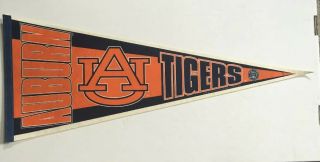 Vintage Auburn University Logo Felt Pennant,  War Eagle,  Auburn Tigers,  Football