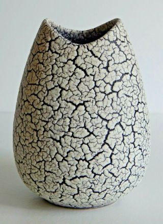 Vintage Lava Vase West German Pottery Jasba 1960s Stylish Mid Century Modern