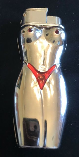 Vintage Novelty Topless Light Woman Cigarette Lighter