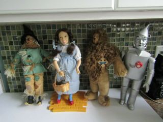 Vtg 1987 Wizard Of Oz Dolls 15 " Turner Hamilton Gifts Set Of 4