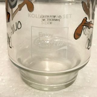 Olive Oyl Collector Glass Coca - Cola King Features 1975 Kollect - a - Set 16 oz VTG 2