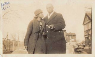 Handsome Wealthy Couple Man Woman Black African American Vtg Ca 1920s Photo