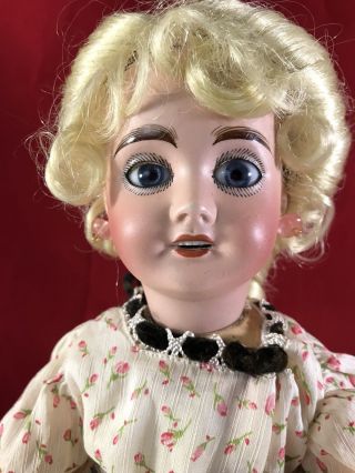 A.  Lanternier Et Cie Cherie 3 Antique French Bisque Head Doll 12 - 13”