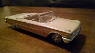 Vintage 1963 Ford Galaxie Xl Convertible Promo Model 1/25 Amt