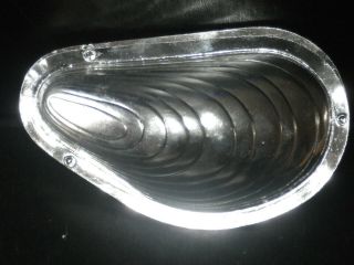 Professional,  Vintage Metal Chocolate Mold,  Mould,  Large Mussell Shell