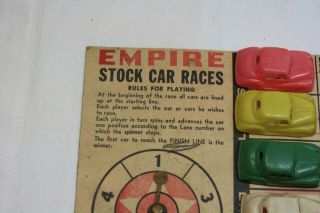 Empire Plastics Vintage 1950s Hard Plastic Stock Car Races Game complete 2