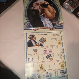 Vintage Joe Camel Calendar 1992 