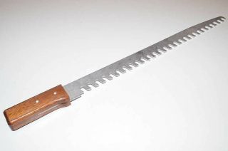 Vintage Smc Snow & Ice Saw With Aluminum Blade And Wood Handle