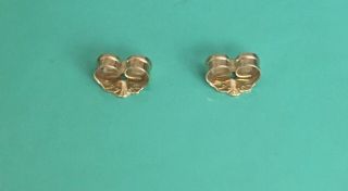 14k Gold Vintage Butterfly Earring Backs (ear Nuts),  1 Pair, .  21 Grams