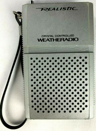 Vintage Realistic 12 - 151a Radio Shack Crystal Controlled Weather Radio -
