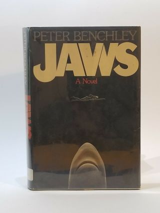 Jaws By Peter Bently 1st Edition Vintage 1974 Hard Cover W/dj