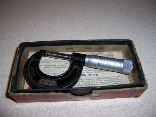 Vintage Starrett 436 - 1 In.  Micrometer W/ Box
