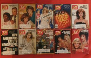 10 Vintage 1982 Tv Guides Genie Francis Victoria Principal Fall Preview Laverne&