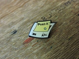 Old Vintage Metal Enamel Post - It Sticky Notes 3m Stationary Pin Office School