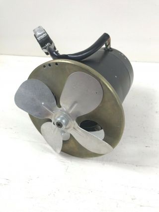 Vintage Ampex Ag - 440 Reel To Reel Capstan Motor Assembly Fan