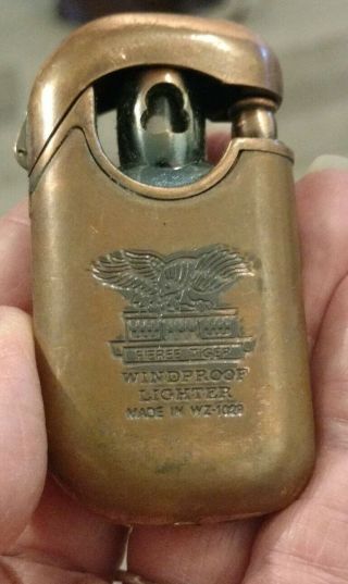 Vintage Fieree Tiger Windproof Lighter,  Wz1029.  Made In Germany.