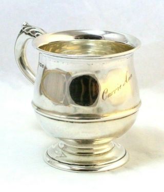 Docker & Burns Antique Victorian English Sterling Cup,  Monogramed 