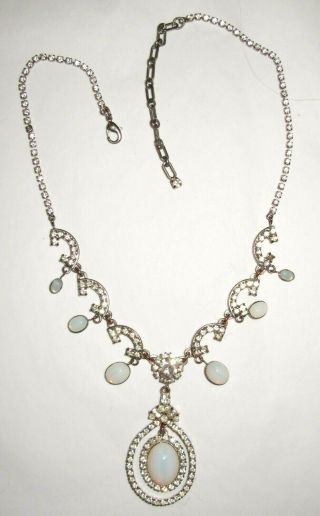 Butler & Wilson Fabulous Clear Crystal Small Gala Statement Vintage Necklace