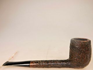 Hawthorne Imported Briar Pipe Classic Canadian Blasted w/a Vulcanite Rubber 2