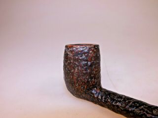 Hawthorne Imported Briar Pipe Classic Canadian Blasted w/a Vulcanite Rubber 3