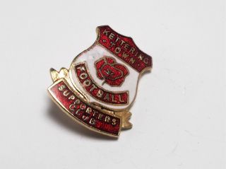 Kettering Town Fc - Vintage Enamel Supporters Club Badge