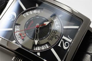 Gevril Men ' s 5051 Avenue Of Americas Automatic Date Black Dial Watch XXX/500 3