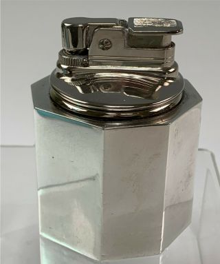 Vintage Cartier Sterling Silver Table Lighter w/ Evans Gas Lighter 3